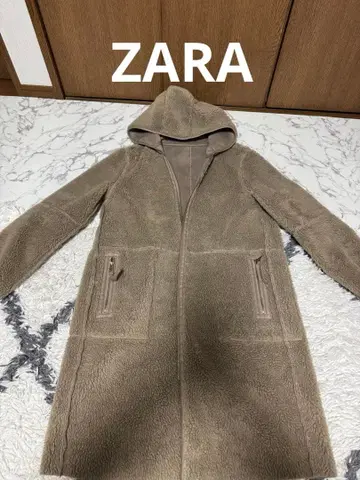ZARA 리버서블 보아&페이크 스웨이드 코트