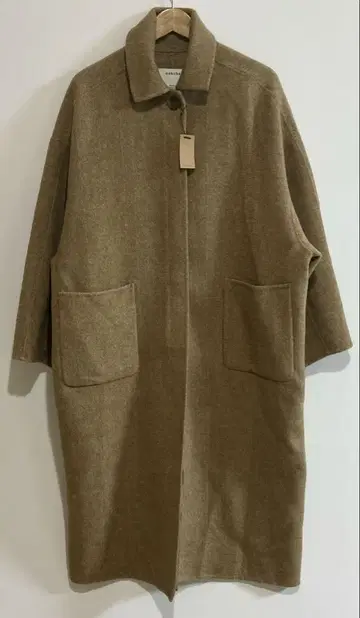 녹차 오리지널 핸드메이드 헤링본 오버 울 코트