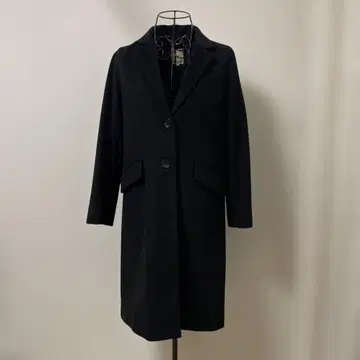 빔즈하트 블랙 체스터 코트 롱 기장 S