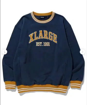 XLARGE 네이비 맨투맨 EST. 1991
