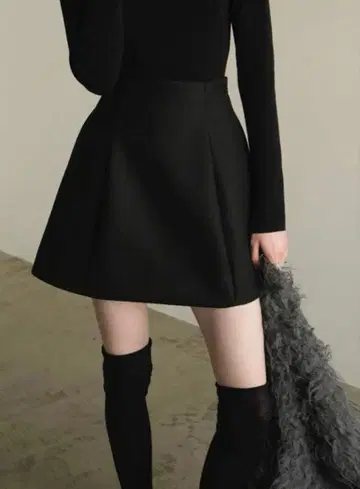 CLANE CONSTRUCTIVE 미니스커트 블랙