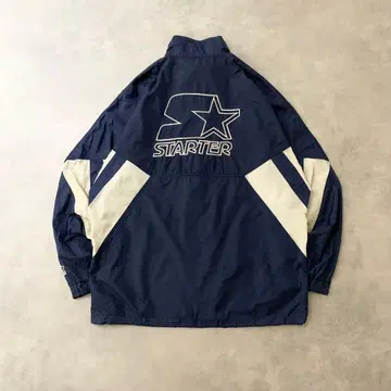 STARTER 구제 의류 나일론 자켓 자수 풀 집업 네이비 DB419