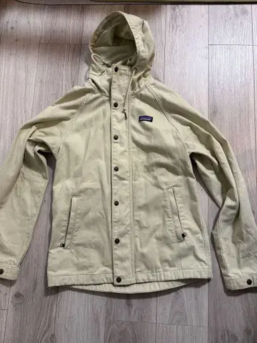 patagonia 후드 부착 베이지 마운틴 후드티