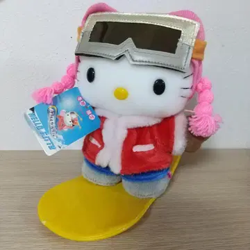 새상품 헬로키티 스노우보드 지역 한정판 겨울 봉제 인형