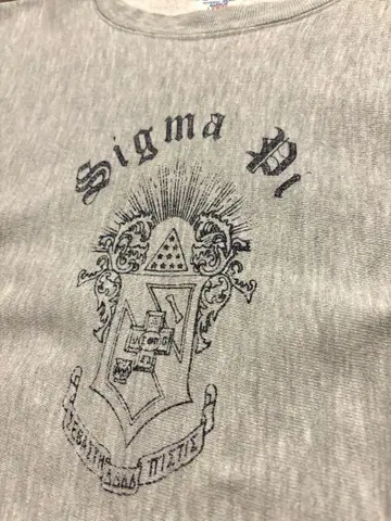80s USA 리버스 위브  그레이 sigma pi 트리코