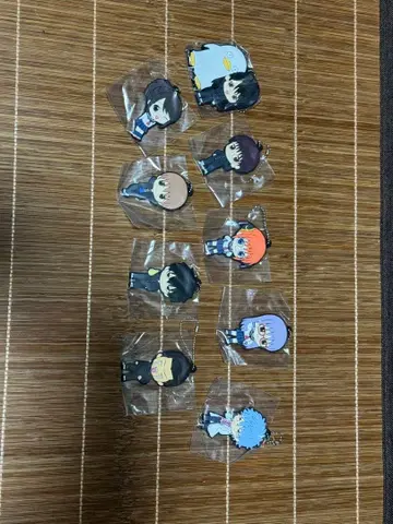 애니메이션 긴파치 선생님 러버 키링 9개 세트