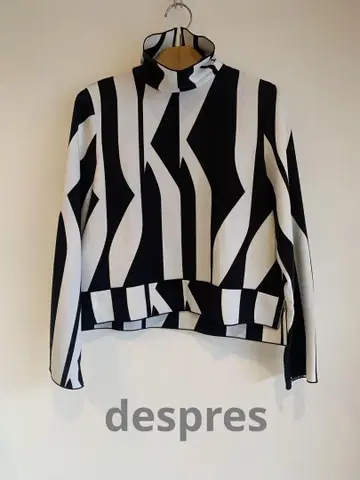 despres 하프 지퍼 블라우스