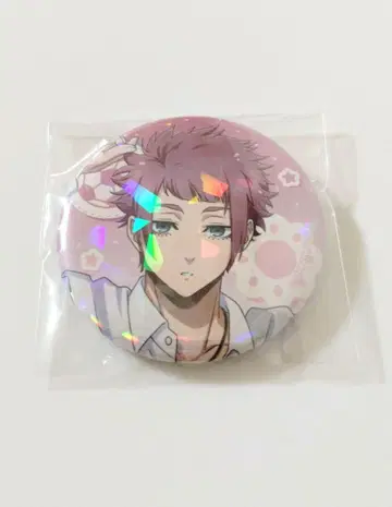 블루 록 이토시 사에 모닝 루틴 캔뱃지 홀로그램