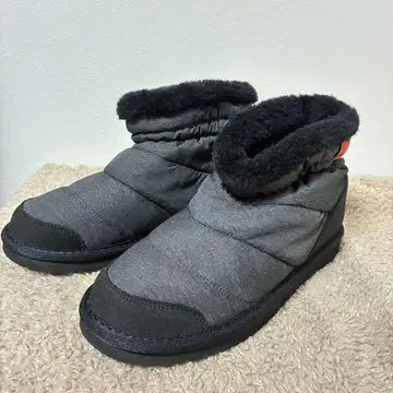 추운 계절에 BEARPAW 베어파우 24cm 스노우 부츠 블랙 보아