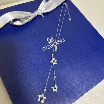 새상품급 SWAROVSKI 목걸이 별 & 펄