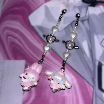 산리오 꿈꾸는 엔젤 마이멜로디 시나몬 스트랩 키링