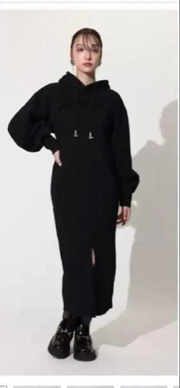 리엔다 레이어드 후드티 원피스