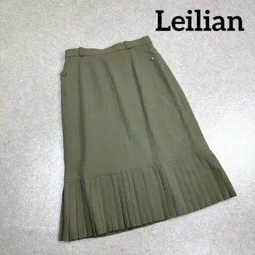 Leilian 레리안 미들 기장 플리츠 가공 타이트 스커트 13+