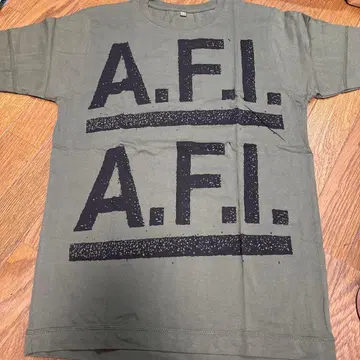 afi a fire inside 카키 티셔츠