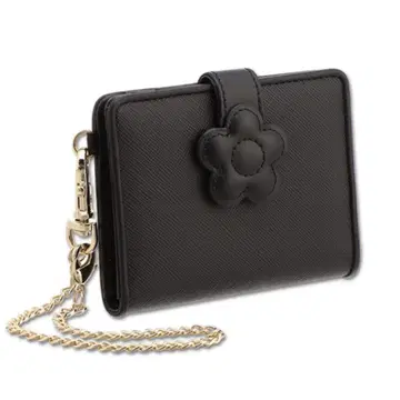 MARYQUANT * 데이지 패치 스냅 2 패스 케이스 블랙
