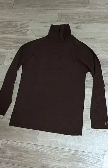 스트레치 플라이스 터틀넥 롱 슬리브 T셔츠 CHOCO XL