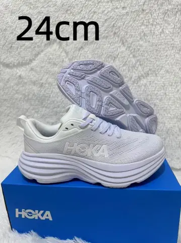 호카 본디 8 통굽 스니커즈 화이트