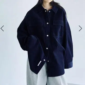 이번 시즌 완판템 렙심 블라우스 셔츠 코듀로이 BIG 셔츠 네이비