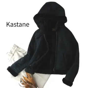 Kastane 카스타네 페이크 무스탕 블루종 아우터 블랙