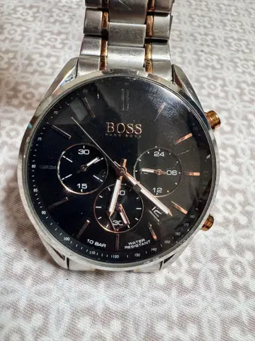 BOSS 크로노그래프 시계 블랙
