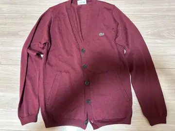 LACOSTE 가디건 모 100%