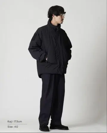 캡틴선샤인 퍼퍼 밀 재킷 블랙