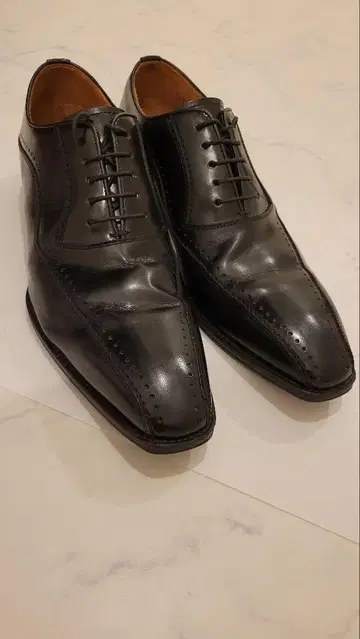 REGAL 912R 스월팁 블랙 가죽 비즈니스 슈즈