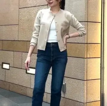 PLST 플라스테 레이온 블렌드 펄 버튼 라메 가디건 XL 워셔블