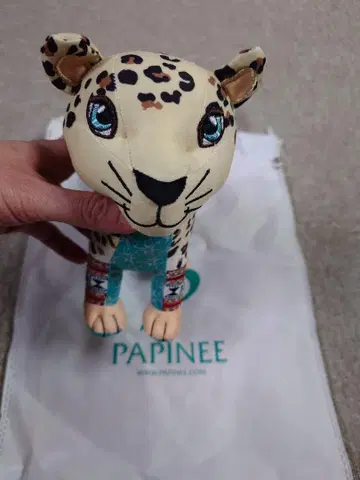 완판템 사우디아라비아관 엑스포 PAPINEE 레오파드 니무르 봉제 인형