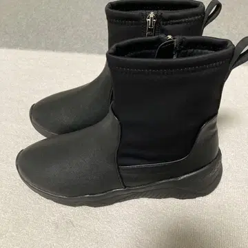 핀 통굽 나일론 부츠 저반발 쿠션 포함 블랙 24.5cm