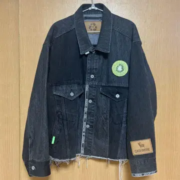 21aw 2021 고품질 doublet 데님 패치워크 자켓 M