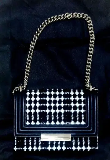 kate spade 케이트 스페이드 체인 숄더 체크 트위드