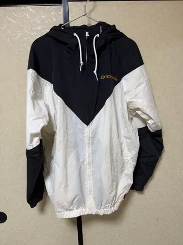 Dickies 나일론 자켓 화이트 블랙 L 사이즈
