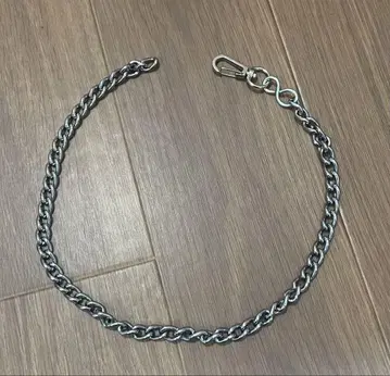 실버 스테인리스 체인 목걸이
