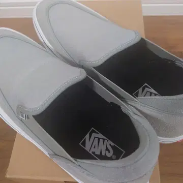 VANS V3934 그레이/화이트 28cm 슬립온