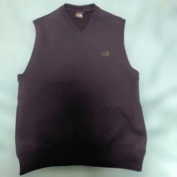 THE NORTH FACE 블랙 V넥 맨투맨 베스트