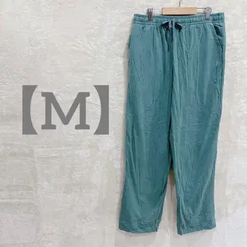 익명 배송 와이드 팬츠 [ M ] 허리밴딩 스트레치 그린