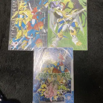 디지몬 책받침 7매 세트 미사용