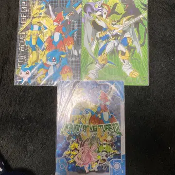 디지몬 책받침 7매 세트 미사용