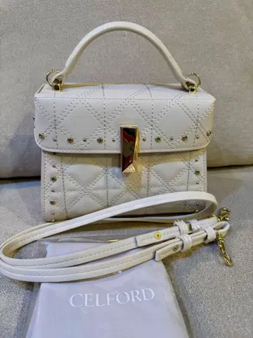 셀포드 뤼탕 퀼팅 비쥬 스터드 포쉐트