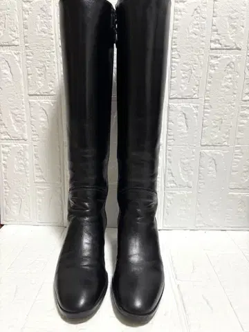새상품급 TSUMORI CHISATO 블랙 롱 부츠 사이드 지퍼.