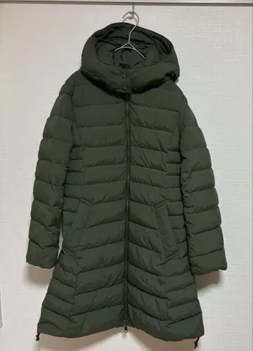 무인양품 M 사이즈 다운 카키 롱