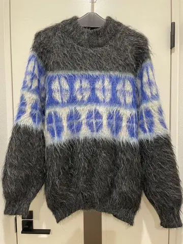 모헤어 장모 니트 빈티지