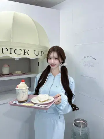 루미뇽 키라키라 비쥬 셋업 후드티