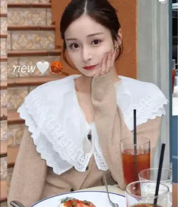 2025 SNIDEL 레이스 스칼라 니트 풀오버 프릴