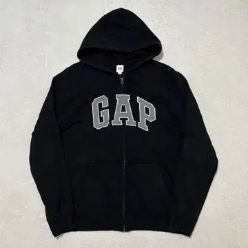 갭 GAP 풀 집업 후드티 속기모 맨투맨 블랙 M 사이즈