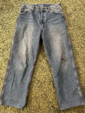 BEAMS 페인터 데님 팬츠 S