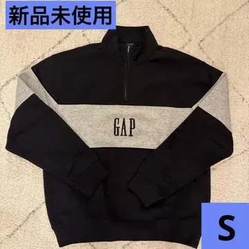 [새상품]GAP 컬러 블록 GAP로고 하프 지퍼 풀오버 S사이즈