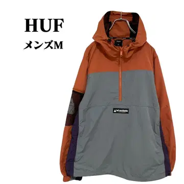 [ HUF ] 원포인트 로고 패치 아노락 후드티 남성용 M