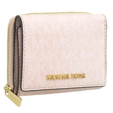 MICHAEL KORS 3단 폴더형 지갑 핑크